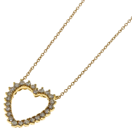 TIFFANY&Co. Necklace 18K Yellow Gold gold Heart diamond Women Used Authentic