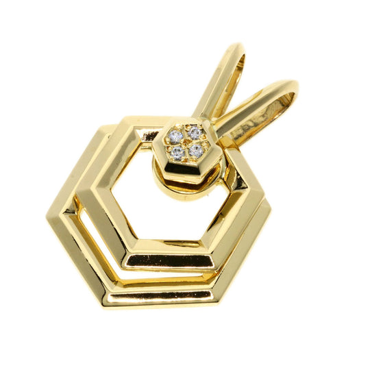 WALTHAM Pendant top 18K Yellow Gold gold Swing diamond