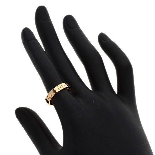 GUCCI Ring 18K Pink Gold gold icon Women Used Authentic