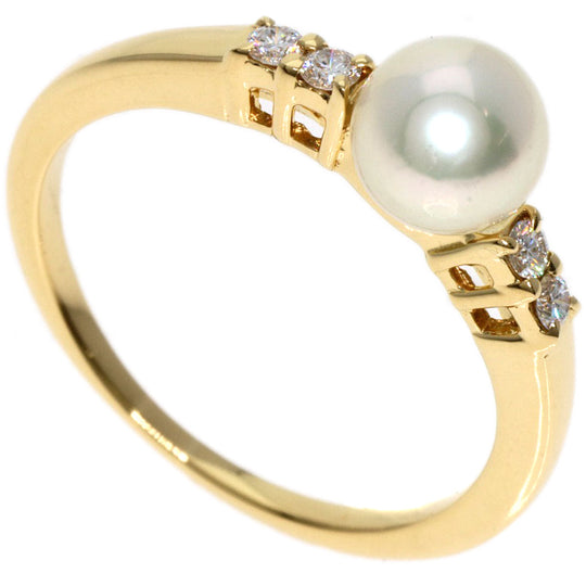 MIKIMOTO Ring 18K Yellow Gold gold Pearl pearl diamond