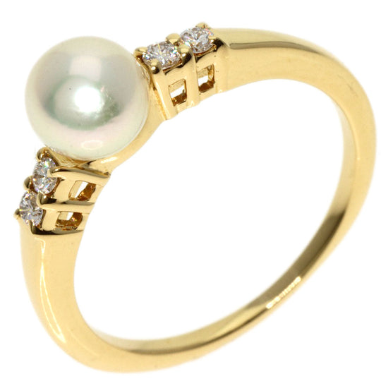 MIKIMOTO Ring 18K Yellow Gold gold Pearl pearl diamond