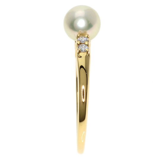 MIKIMOTO Ring 18K Yellow Gold gold Pearl pearl diamond