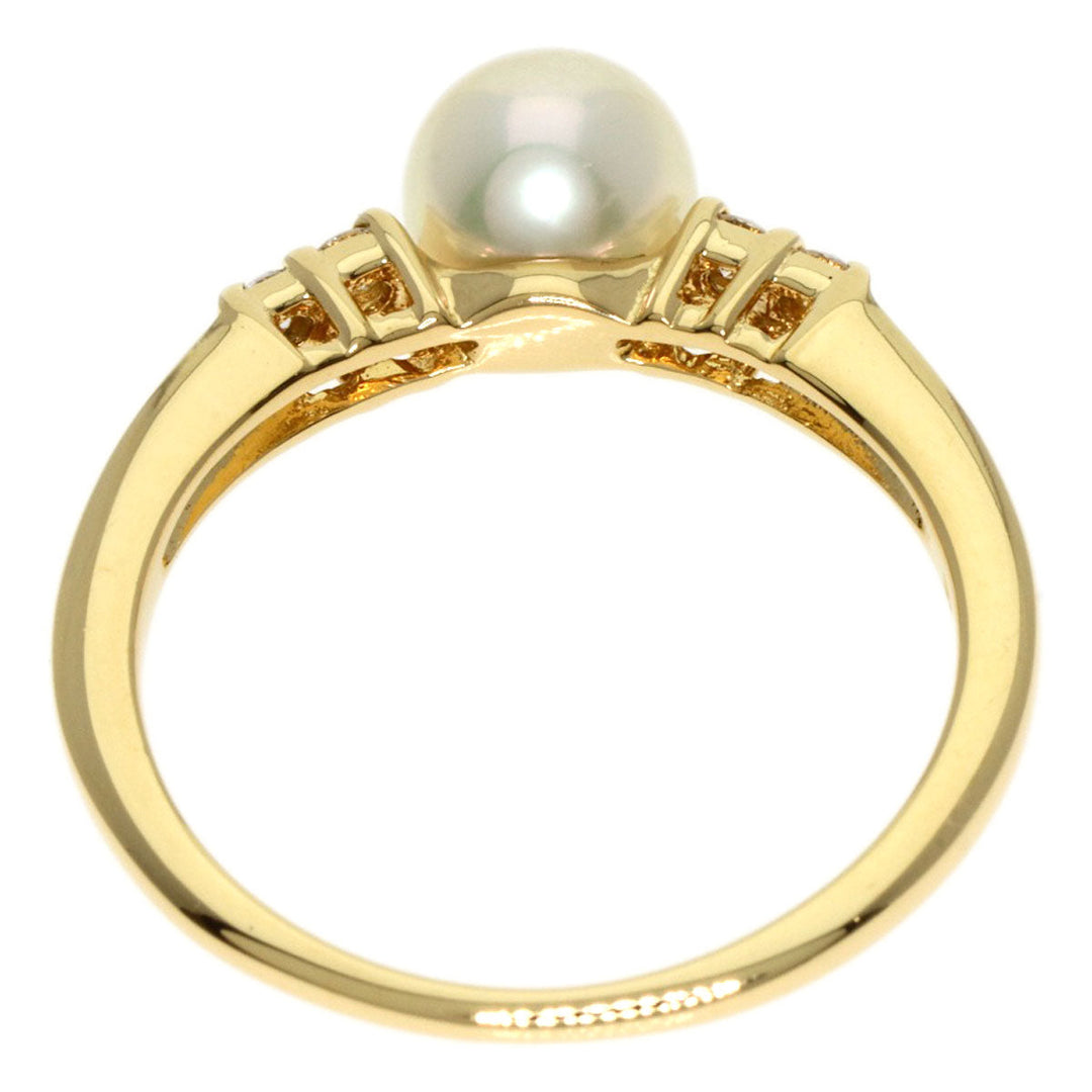 MIKIMOTO Ring 18K Yellow Gold gold Pearl pearl diamond