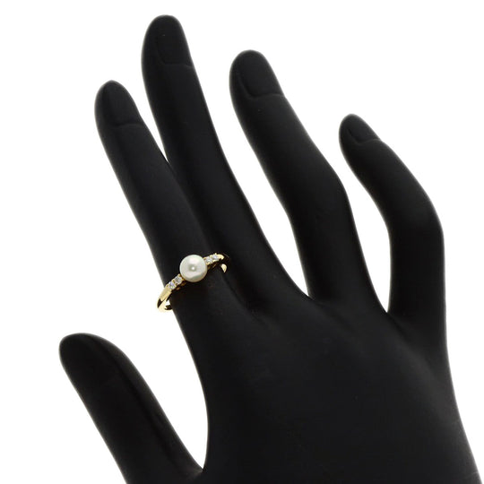 MIKIMOTO Ring 18K Yellow Gold gold Pearl pearl diamond