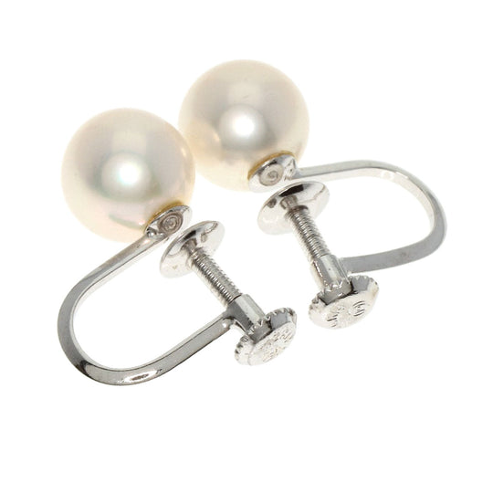 TASAKI Earring K14WG white Pearl Women Used Authentic