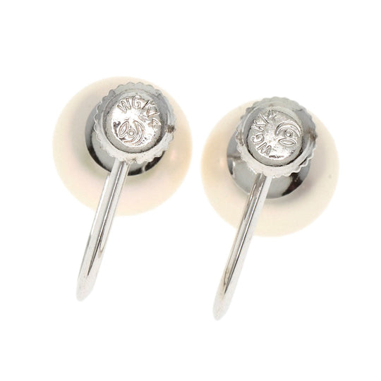 TASAKI Earring K14WG white Pearl Women Used Authentic