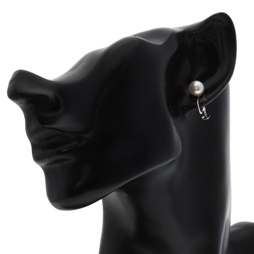 TASAKI Earring K14WG white Pearl Women Used Authentic