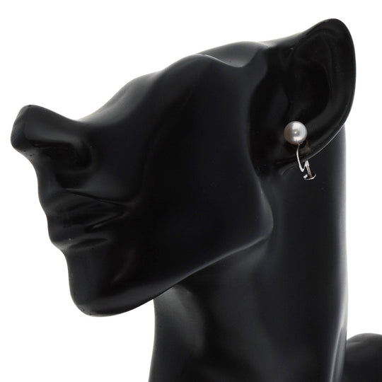 TASAKI Earring K14WG white Pearl Women Used Authentic