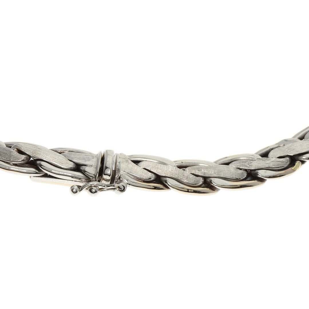 JUNE Necklace K18YG , PT900 Silver diamond Women Used Authentic