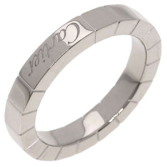 CARTIER Ring K18WG Silver Laniere # 48 Women Used Authentic