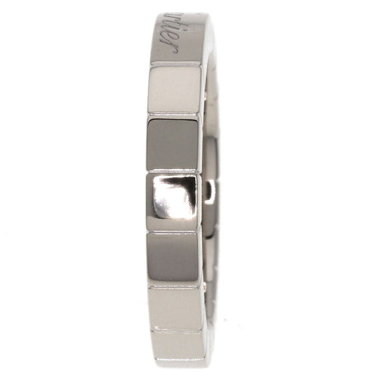 CARTIER Ring K18WG Silver Laniere # 48 Women Used Authentic