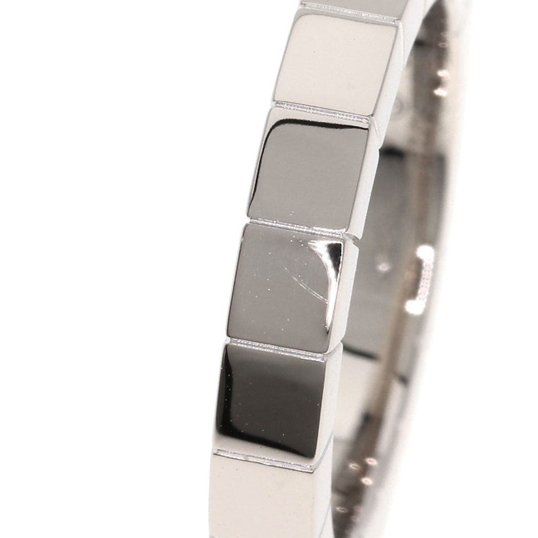 CARTIER Ring K18WG Silver Laniere # 48 Women Used Authentic