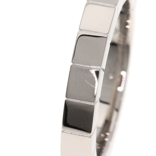 CARTIER Ring K18WG Silver Laniere # 48 Women Used Authentic