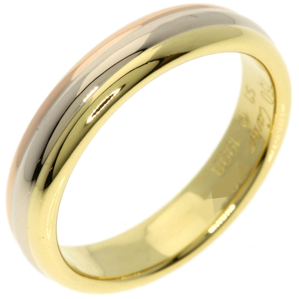 CARTIER Ring K18YG , K18WG , K18PG gold Louis Cartier Vendome Three Color #53 Women Used Authentic