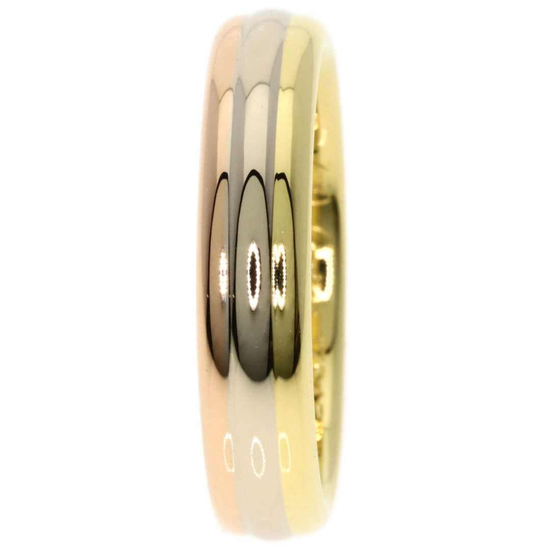 CARTIER Ring K18YG , K18WG , K18PG gold Louis Cartier Vendome Three Color #53 Women Used Authentic