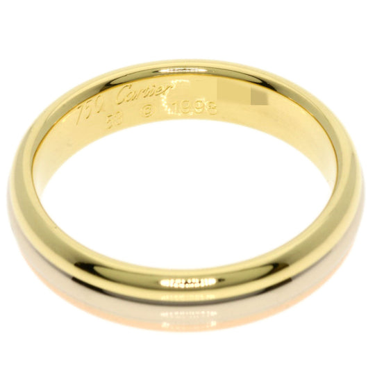 CARTIER Ring K18YG , K18WG , K18PG gold Louis Cartier Vendome Three Color #53 Women Used Authentic