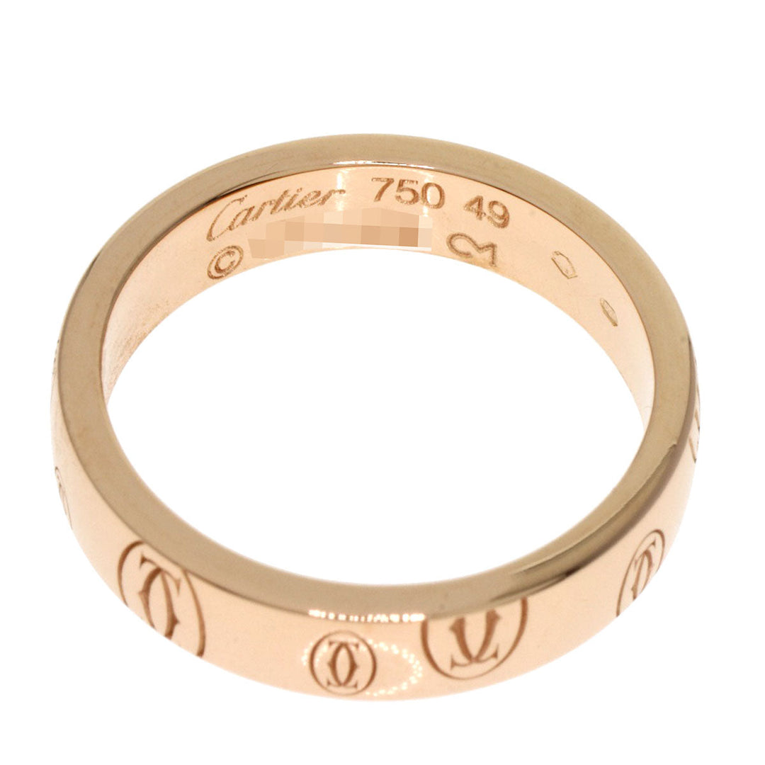 CARTIER Ring 18K Pink Gold gold Happy birthday # 49