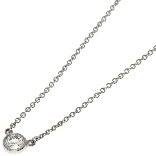 TIFFANY&Co. Necklace PT950 Silver By the yard 1P diamond