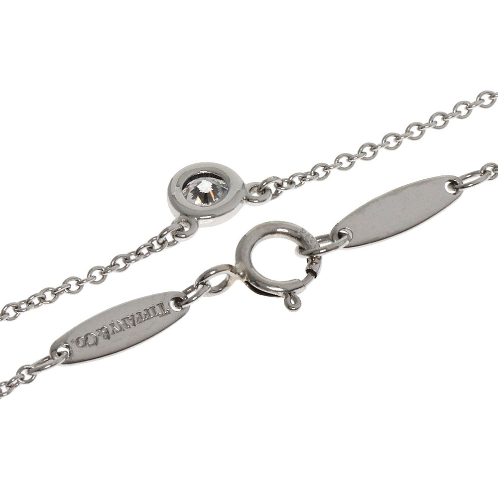 TIFFANY&Co. Necklace PT950 Silver By the yard 1P diamond