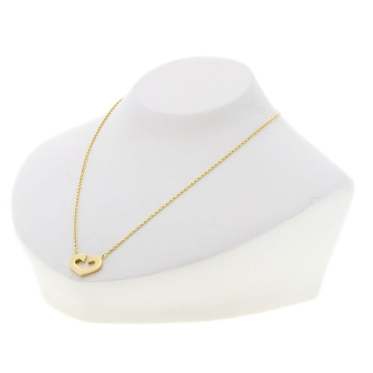 CARTIER Necklace 18K Yellow Gold gold C heart Women Used Authentic