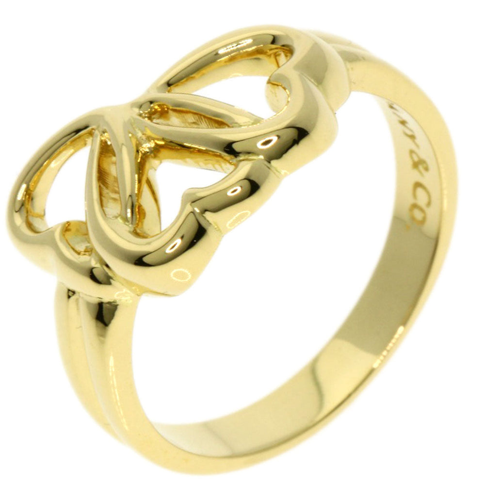 TIFFANY&Co. Ring 18K Yellow Gold gold Triple heart Women Used Authentic