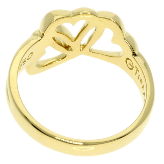 TIFFANY&Co. Ring 18K Yellow Gold gold Triple heart Women Used Authentic