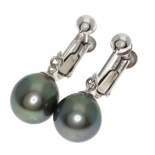 TIFFANY&Co. Earring K14WG Silver Black butterfly pearl Pearl
