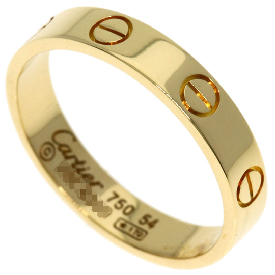 CARTIER Ring 18K Yellow Gold gold Mini love ring #54 Women Used Authentic