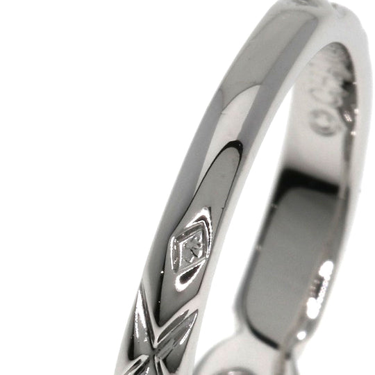 CHANEL Ring PT950 Silver Matrasse Diamond Women Used Authentic