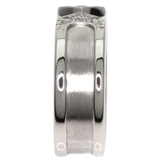 CARTIER Ring K18WG Silver C2 SM Diamond #48 Women Used Authentic