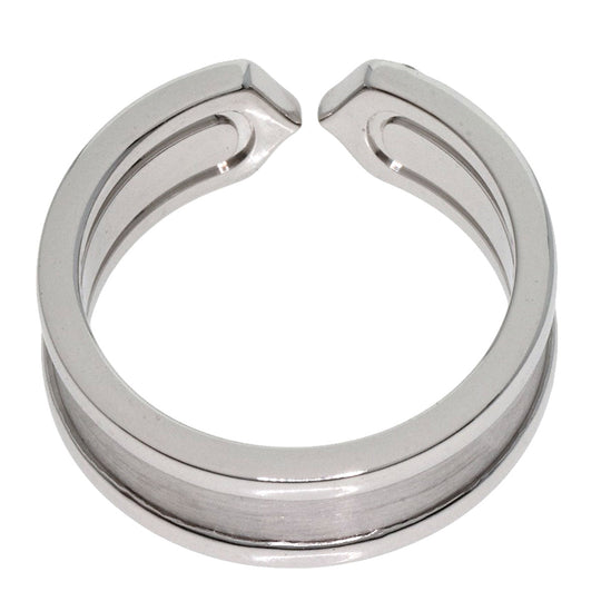 CARTIER Ring K18WG Silver C2 SM Diamond #48 Women Used Authentic