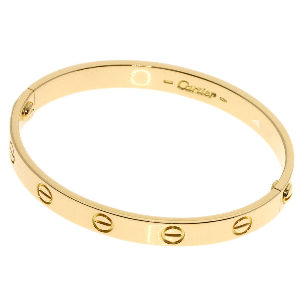 CARTIER bracelet 18K Yellow Gold gold Love breath # 16 with driver Women 16 Used Authentic