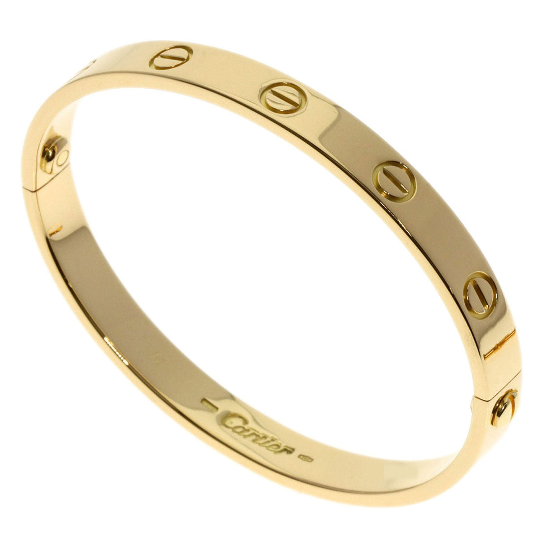 CARTIER bracelet 18K Yellow Gold gold Love breath # 16 with driver Women 16 Used Authentic