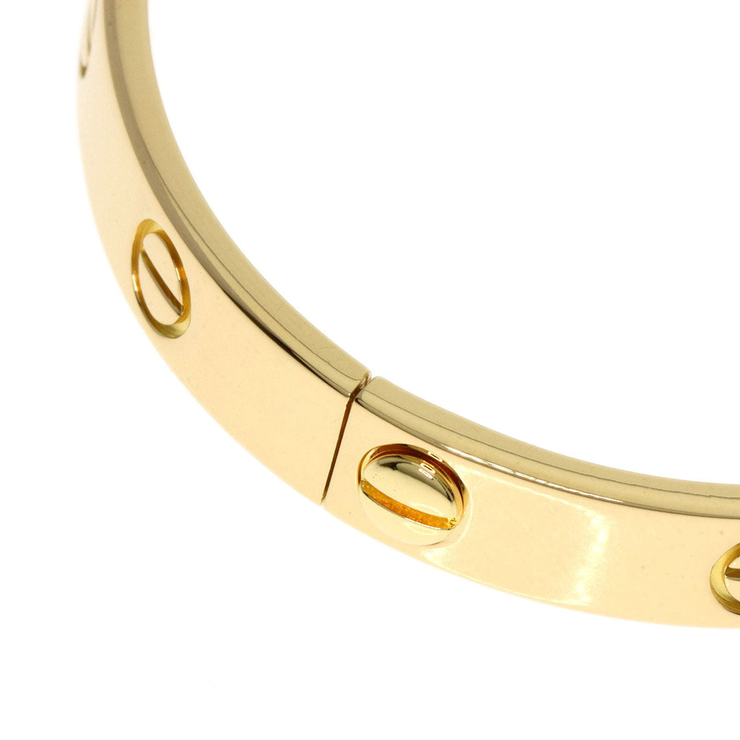 CARTIER bracelet 18K Yellow Gold gold Love breath # 16 with driver Women 16 Used Authentic