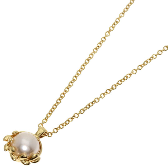 TIFFANY&Co. Necklace 18K Yellow Gold gold Elsa Peretti Pearl Women Used Authentic