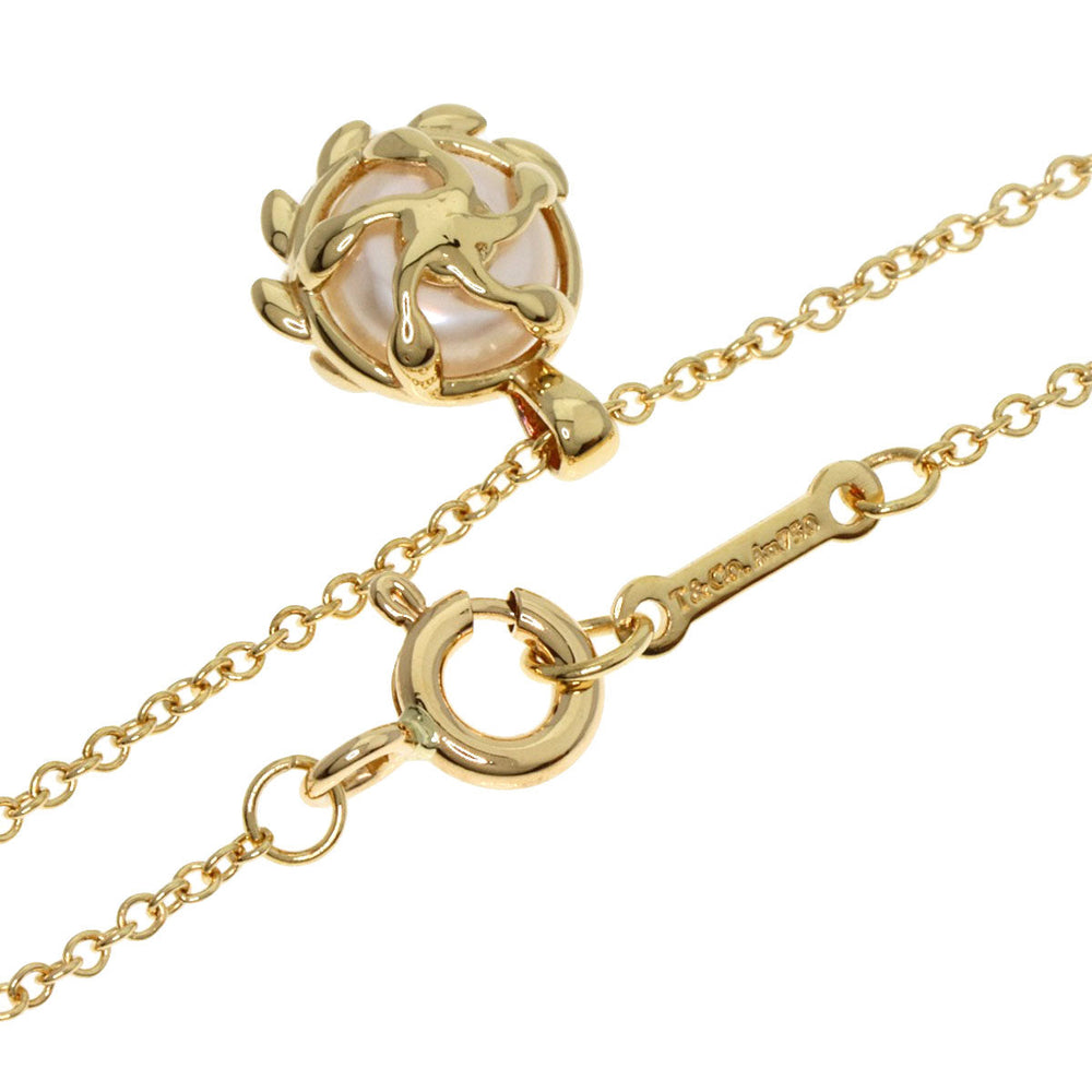 TIFFANY&Co. Necklace 18K Yellow Gold gold Elsa Peretti Pearl Women Used Authentic