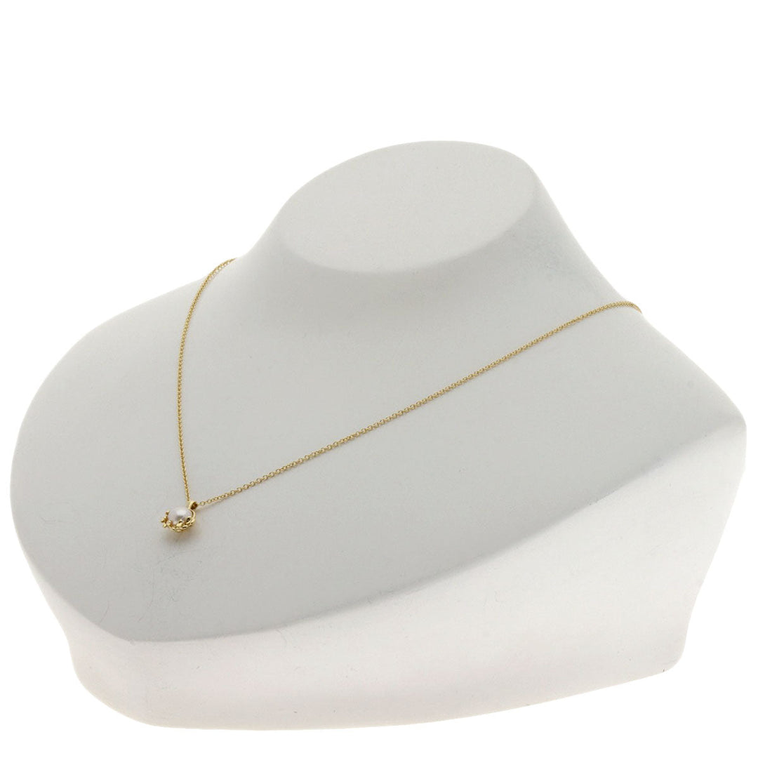 TIFFANY&Co. Necklace 18K Yellow Gold gold Elsa Peretti Pearl Women Used Authentic