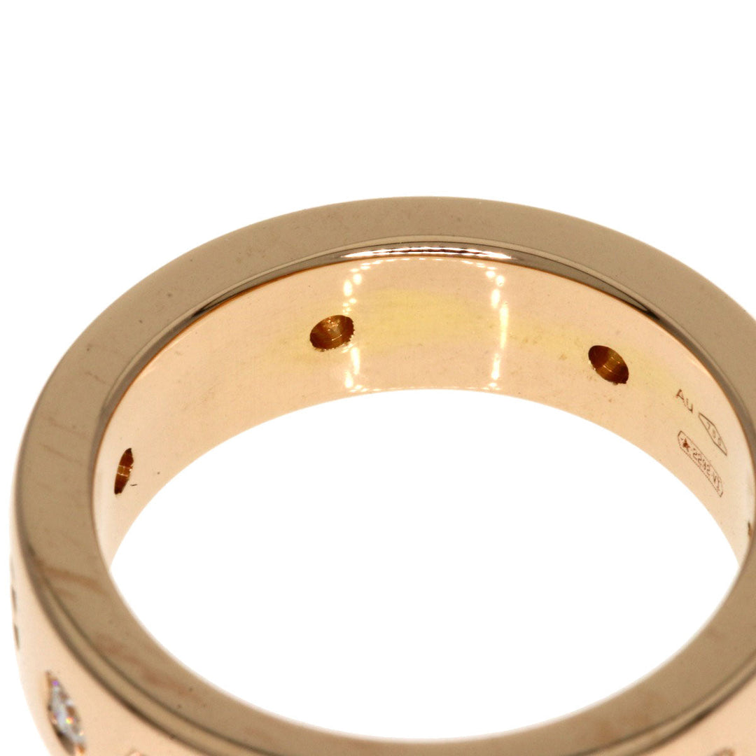 BVLGARI Ring 18K Pink Gold gold Roman Sorbet 7P Diamond #48