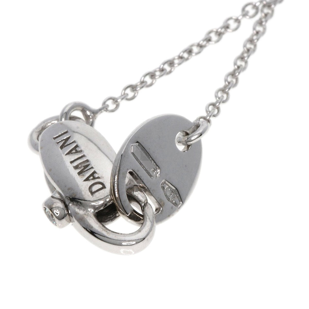 Damiani Necklace K18WG Silver Belle Epoque XXS Diamond Women Used Authentic