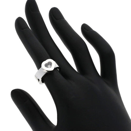 Chopard Ring K18WG Silver Happy Diamond