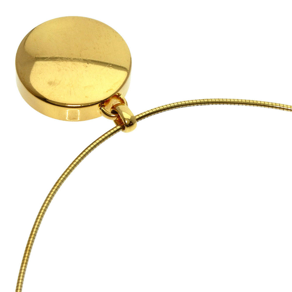HERMES Necklace Gold Plated gold Lotus flower