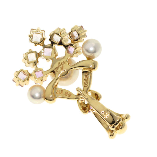 JUNE Pendant top 18K Yellow Gold gold Pearl Pearl Sapphire Women Used Authentic
