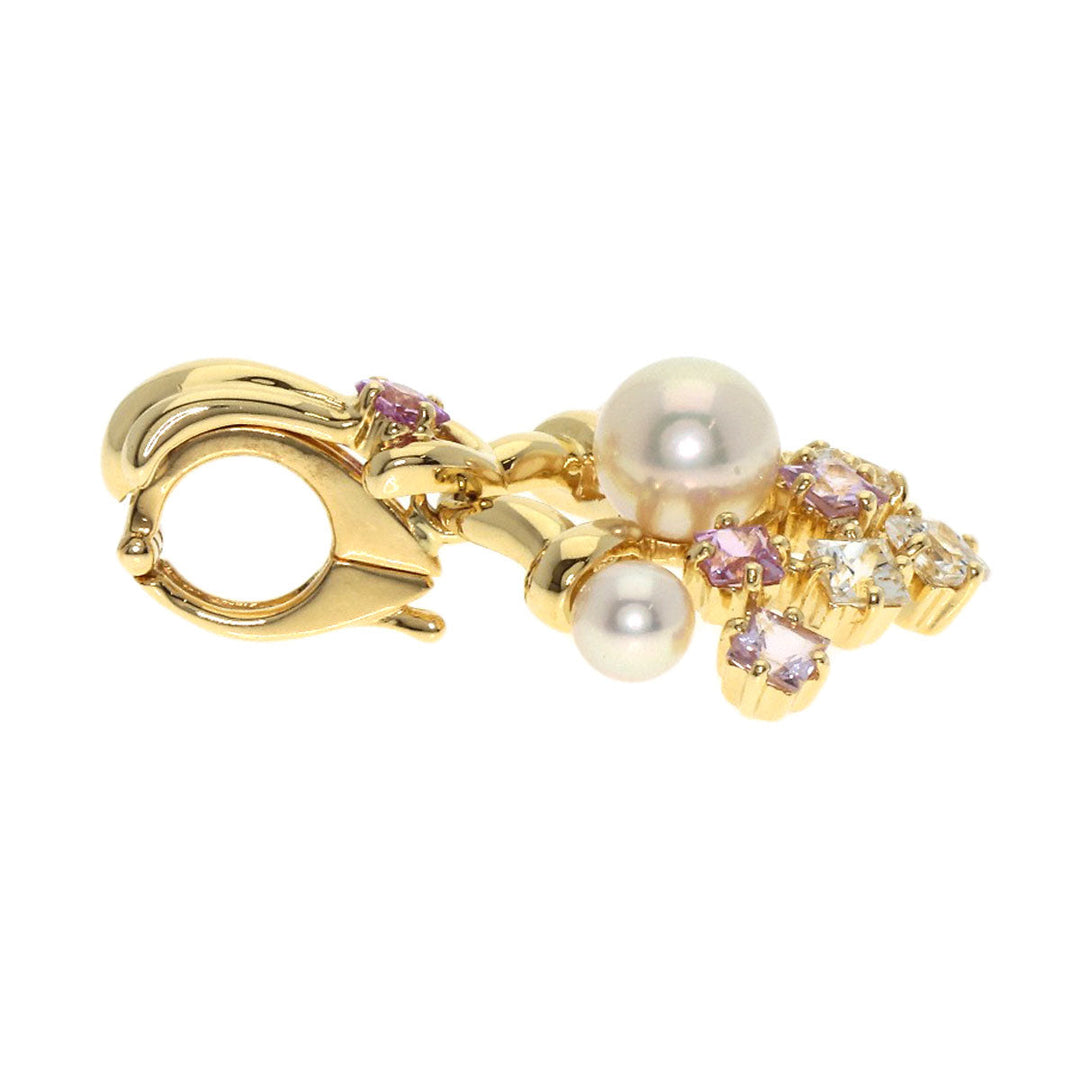 JUNE Pendant top 18K Yellow Gold gold Pearl Pearl Sapphire Women Used Authentic