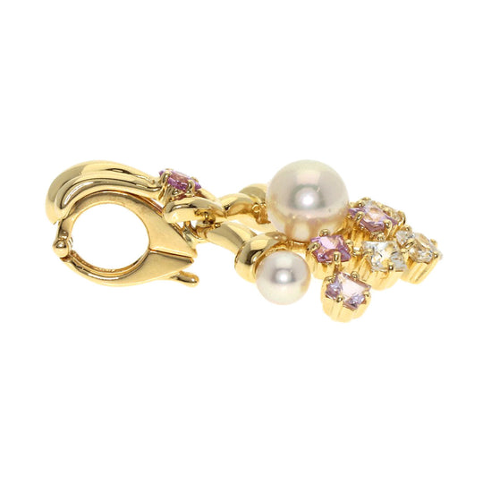 JUNE Pendant top 18K Yellow Gold gold Pearl Pearl Sapphire Women Used Authentic