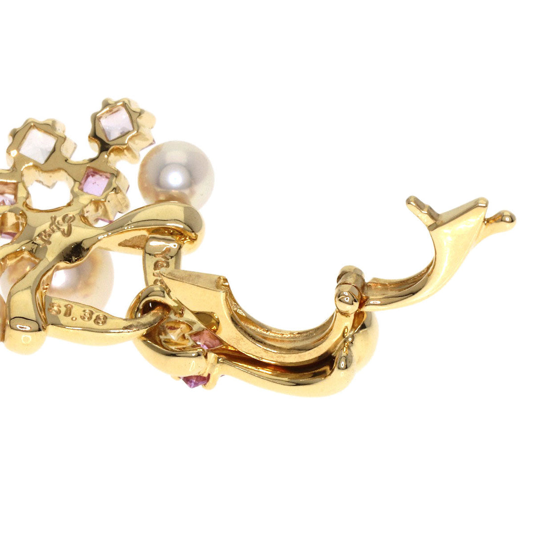 JUNE Pendant top 18K Yellow Gold gold Pearl Pearl Sapphire Women Used Authentic
