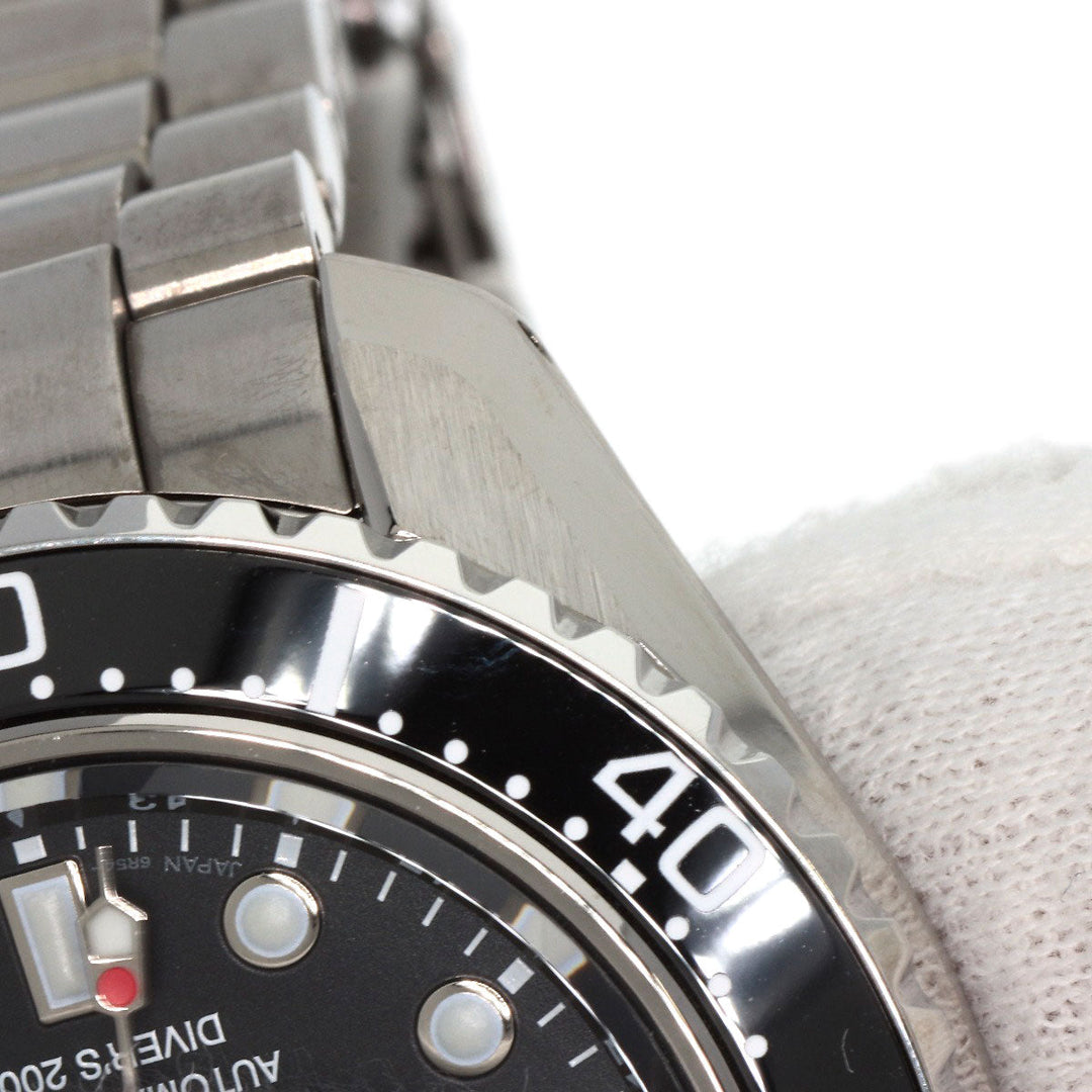 SEIKO Watches Mechanical Automatic SBEJ011 Stainless Steel , Stainless Steel Silver Prospex black dial mens Used Authentic