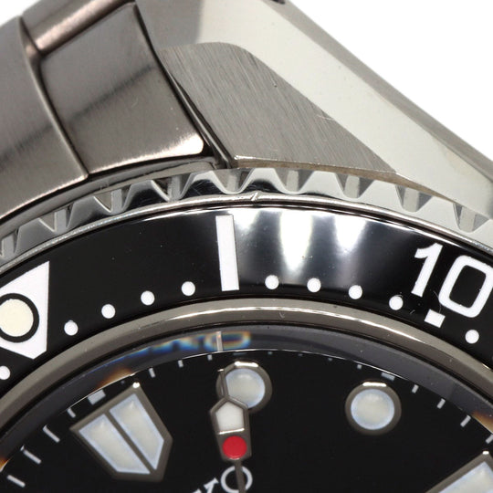 SEIKO Watches Mechanical Automatic SBEJ011 Stainless Steel , Stainless Steel Silver Prospex black dial mens Used Authentic