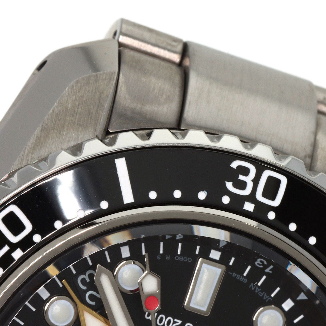 SEIKO Watches Mechanical Automatic SBEJ011 Stainless Steel , Stainless Steel Silver Prospex black dial mens Used Authentic