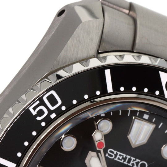SEIKO Watches Mechanical Automatic SBEJ011 Stainless Steel , Stainless Steel Silver Prospex black dial mens Used Authentic