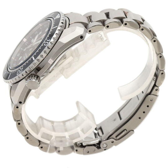 SEIKO Watches Mechanical Automatic SBEJ011 Stainless Steel , Stainless Steel Silver Prospex black dial mens Used Authentic